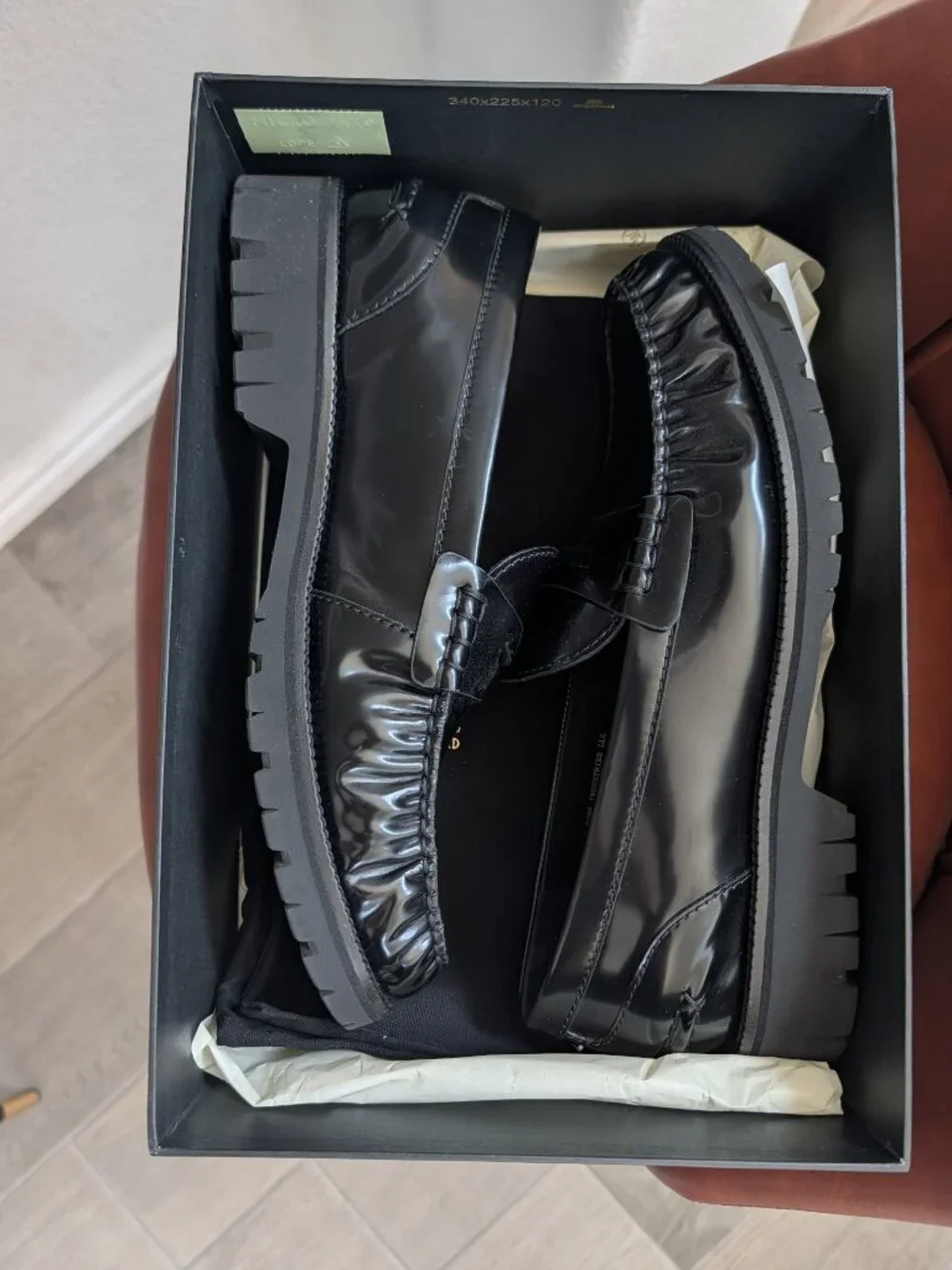 Rag & Bone Black Chris Loafers - Size 12 (EU 45)